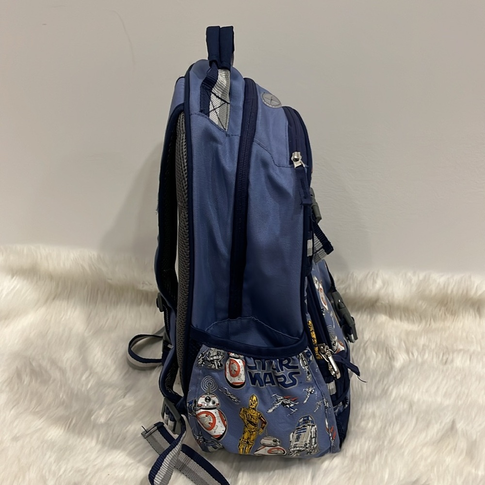 Pottery Barn Star Wars Droids Kids Backpack Blue Collaboration - Picture 4 of 12
